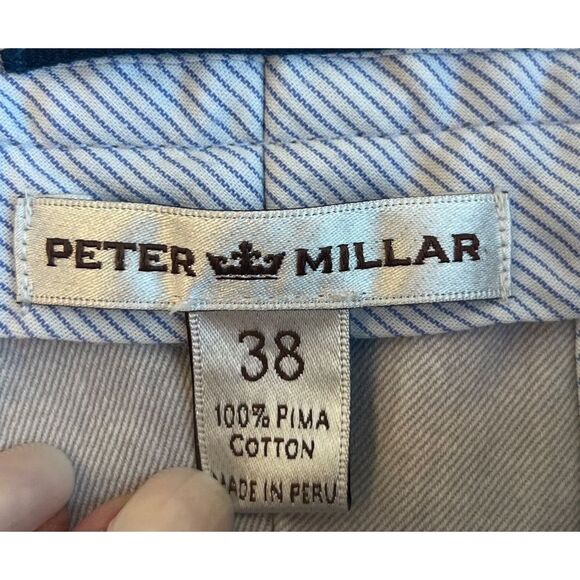 Peter Millar 100% Pima Cotton Twill Golf Khaki Pants Size 38 x 31 - Picture 13 of 16